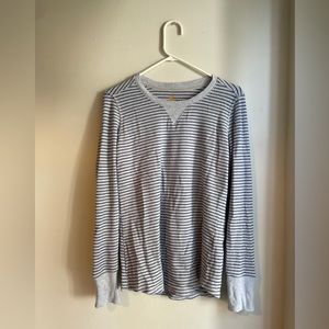 🏝️ Carhartt Medium Striped Long sleeve shirt Henley style